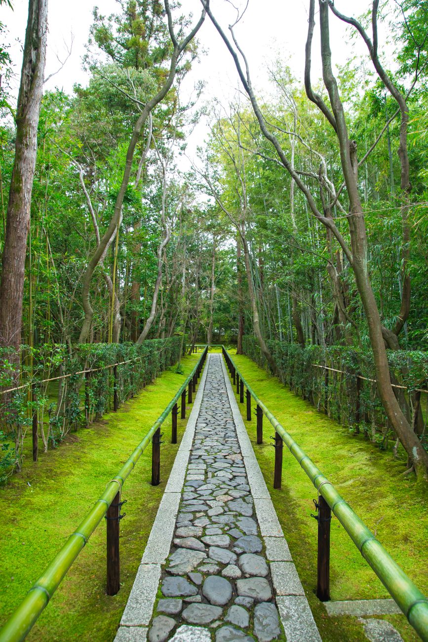Kyoto historical district Japan